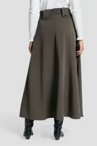 Falda Romeria kaki – vista 1 – Isabel Hernández