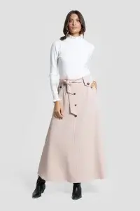 Falda Romeria Hueso - Faldas casual | Isabel Hernández
