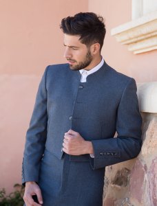 Chaqueta y chaleco Modelo Alpaca poly gris - Trajes Camperos Jiménez | Isabel Hernández