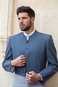 Chaqueta y chaleco Canutillo azul - Trajes Camperos Jiménez | Isabel Hernández