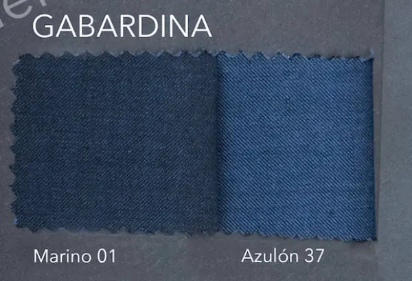 Carta de colores de Chaqueta y chaleco Gabardina Hilatura Fina Marino
