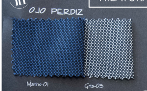 Chaqueta y chaleco Ojo de Perdiz hilatura fina gris – vista 3 – Isabel Hernández