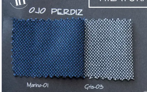 Carta de colores de Chaqueta y chaleco Ojo de Perdiz hilatura fina gris