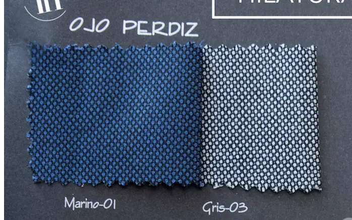 Chaqueta y chaleco Ojo de Perdiz hilatura fina gris – vista 3 – Isabel Hernández