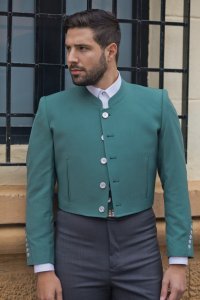 Chaqueta y chaleco Toscana Olivo - Trajes Camperos Jiménez | Isabel Hernández