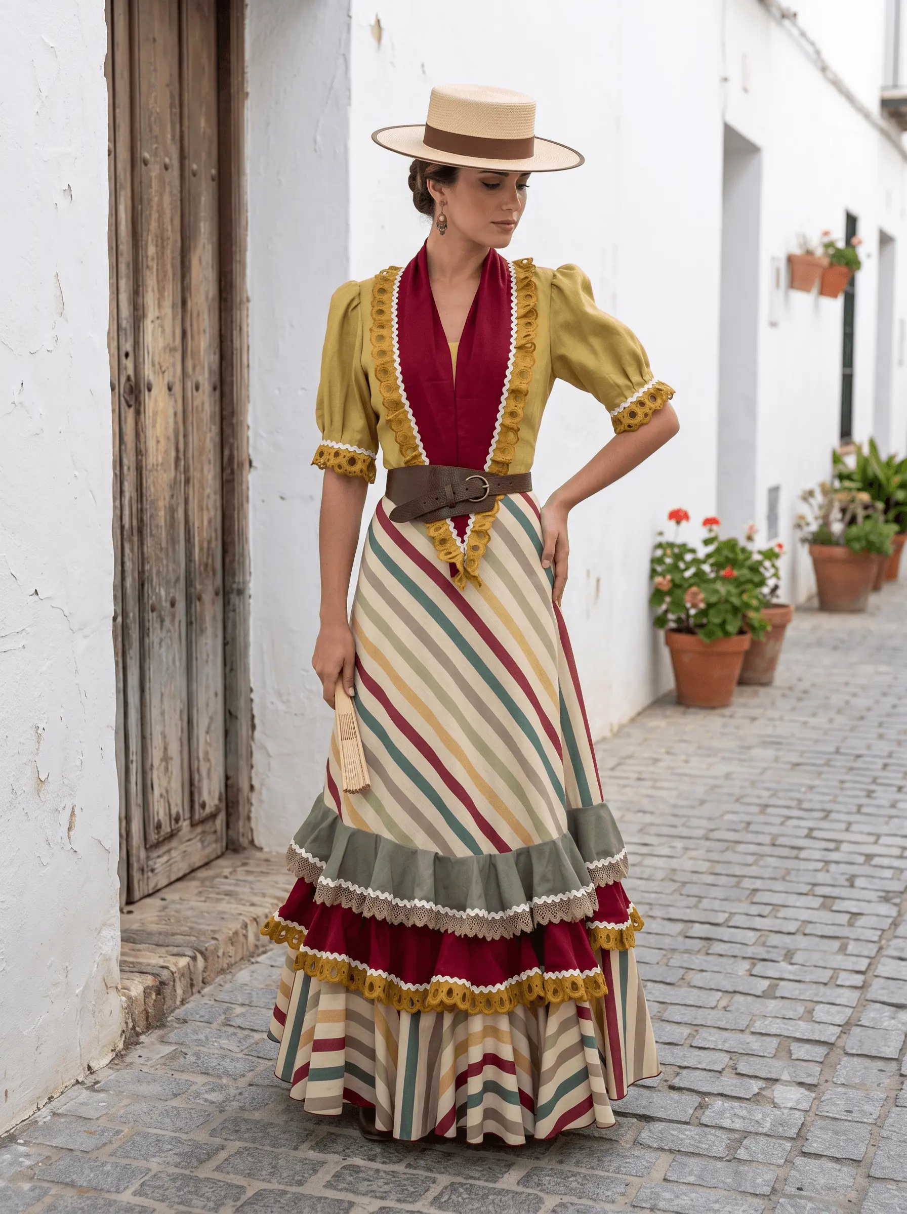 Bata Flamenca Modelo Primavera – vista 4 – Isabel Hernández
