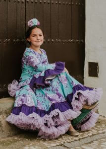 Traje de flamenca niña Ref. INF-22100 – vista 3 – Isabel Hernández