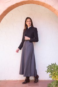 Chaqueta y chaleco Oslo Negro – vista 2 – Isabel Hernández