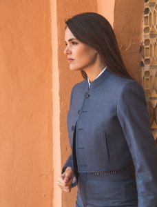 Chaqueta y chaleco Milano Azul - Trajes Camperos Jiménez | Isabel Hernández