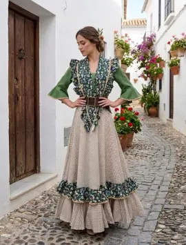 Bata Flamenca Modelo Coto - Especial Romerías | Isabel Hernández