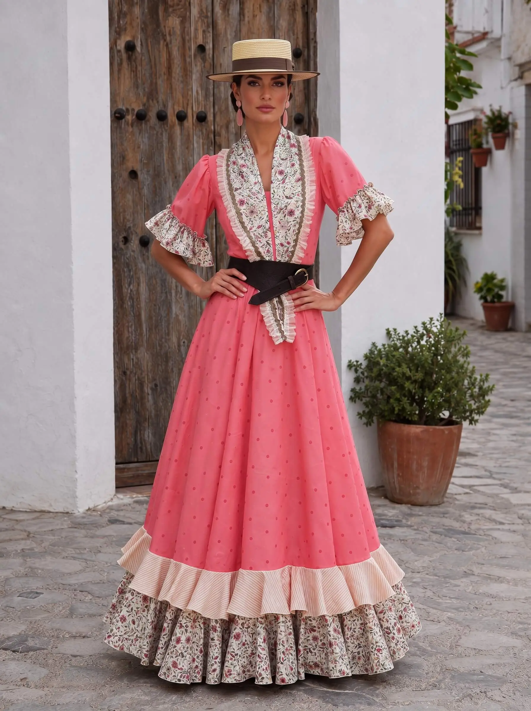 Bata flamenca Victoria – vista 1 – Isabel Hernández
