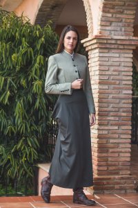 Chaqueta y chaleco Caracas Verde – vista 2 – Isabel Hernández