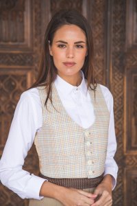 Chaqueta y chaleco Modelo Creta marrón – vista 1 – Isabel Hernández