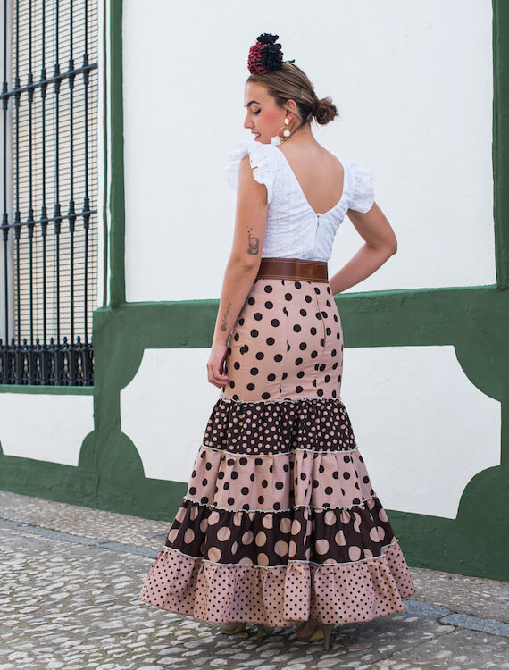 falda flamenca Isabel Hernandez Artesania Flamenca ref. FF23-18