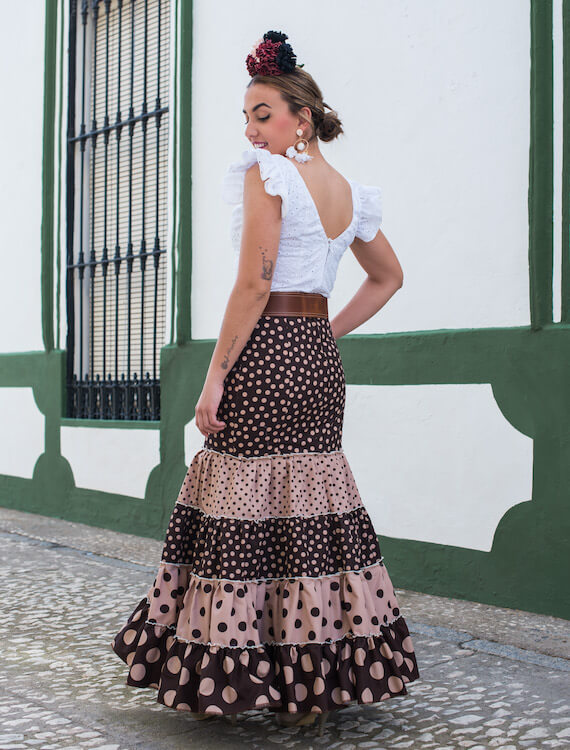 falda flamenca Isabel Hernandez Artesania Flamenca ref. FF23-23