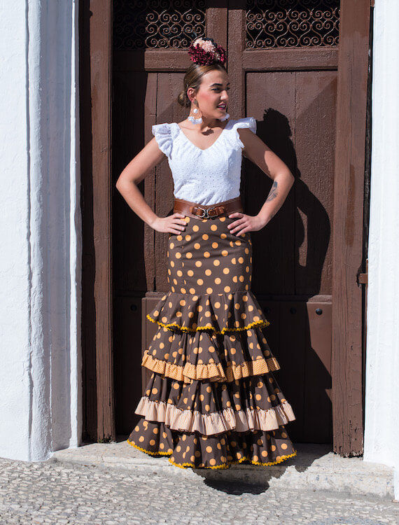 falda flamenca Isabel Hernandez Artesania Flamenca ref. FF23-24