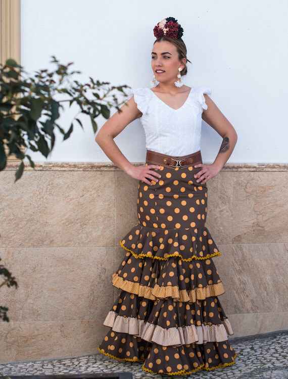 falda flamenca Isabel Hernandez Artesania Flamenca ref. FF23-25