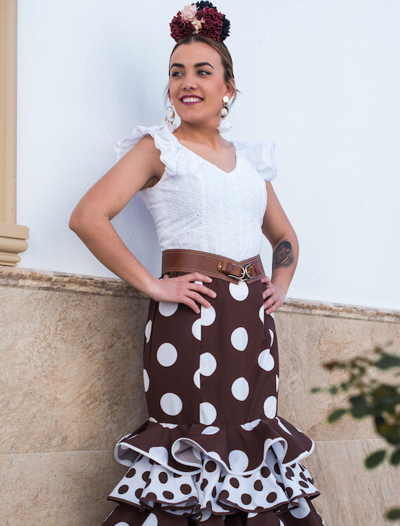 falda flamenca Isabel Hernandez Artesania Flamenca ref. FF23-31