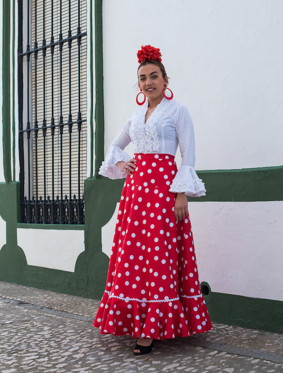 falda flamenca Isabel Hernandez Artesania Flamenca ref. FF23-49