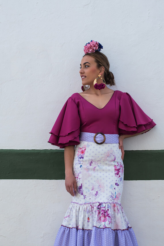 falda flamenca Isabel Hernandez Artesania Flamenca ref. FF23-56