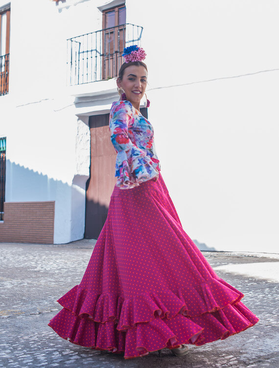 falda flamenca Isabel Hernandez Artesania Flamenca ref. FF23-65