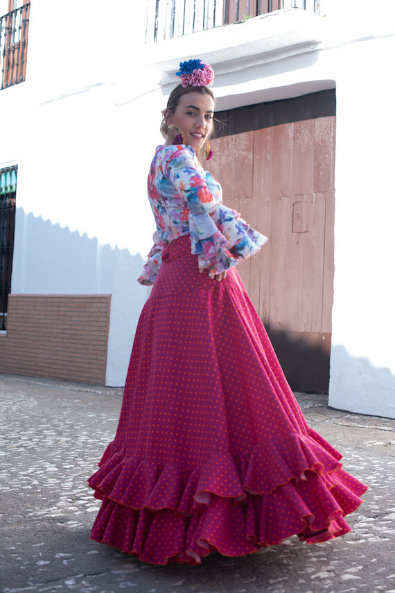 falda flamenca Isabel Hernandez Artesania Flamenca ref. FF23-67