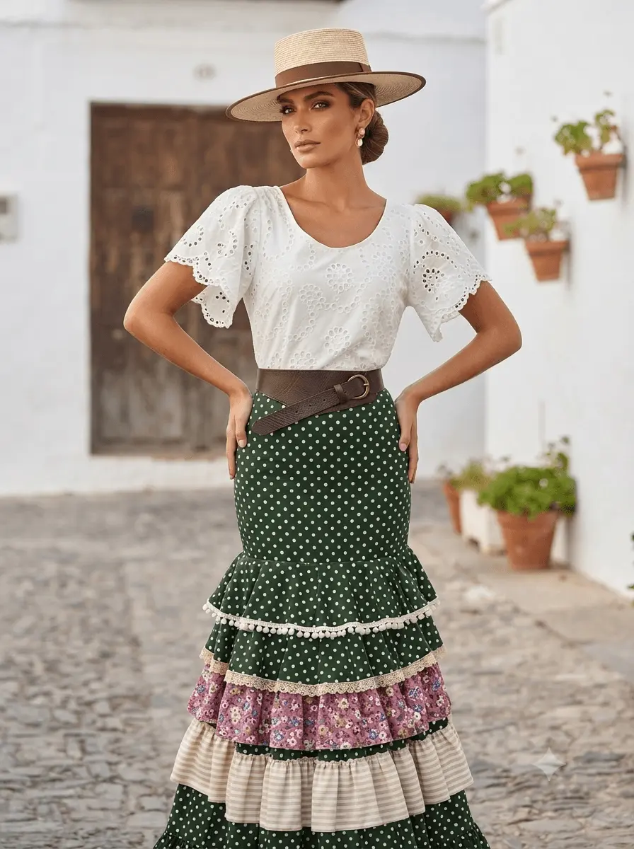 Conjunto flamenca 002 – vista 1 – Isabel Hernández