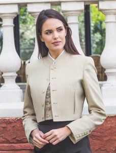 Chaqueta y chaleco Habana beige oscuro - Trajes Camperos Jiménez | Isabel Hernández