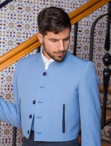 Chaqueta y chaleco Ibiza Azulón - Trajes Camperos Jiménez | Isabel Hernández