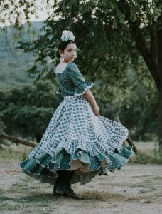 Traje de flamenca niña Ref. INF-21101 – vista 2 – Isabel Hernández
