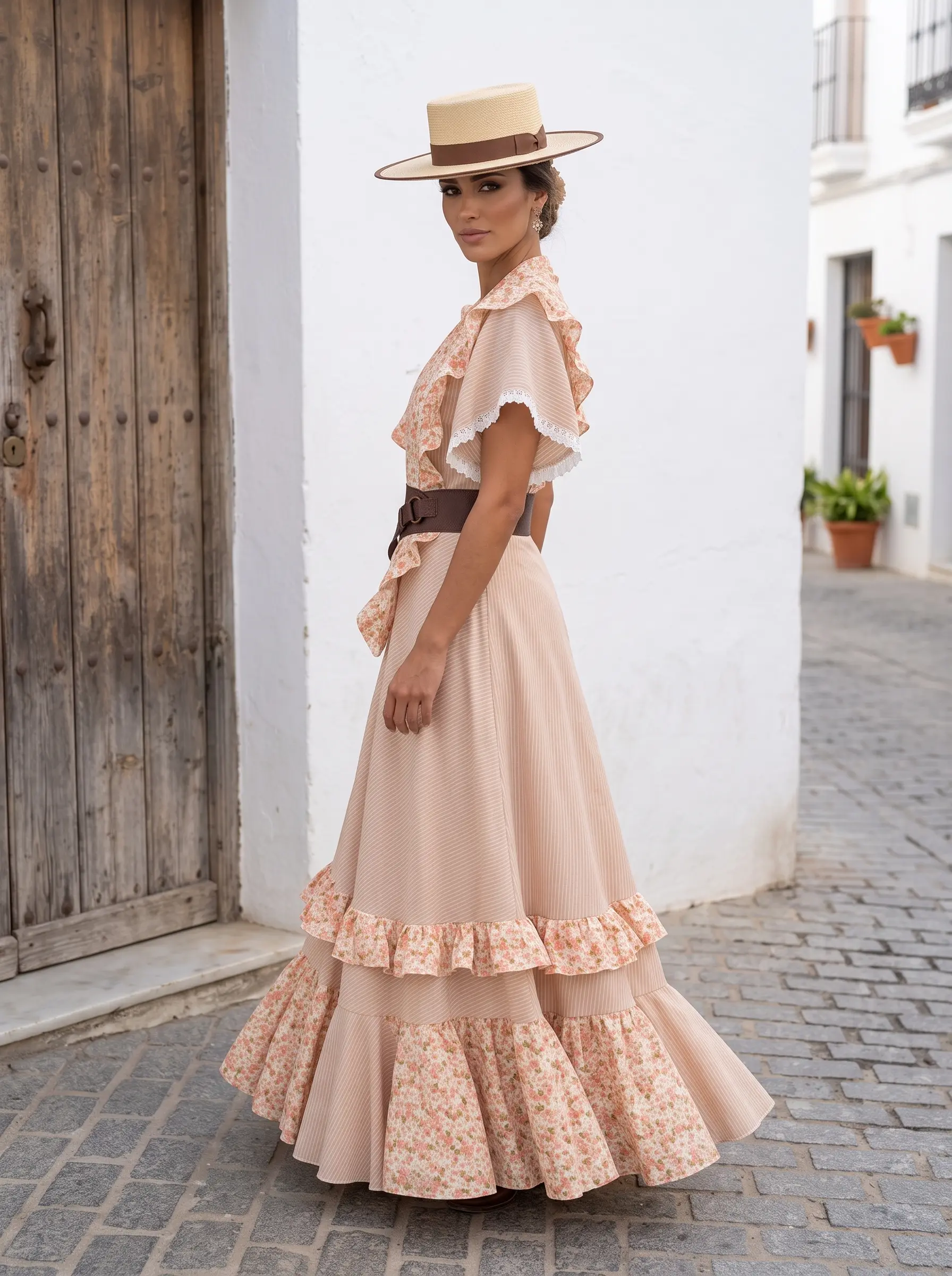 Bata flamenca Trigal – vista 1 – Isabel Hernández