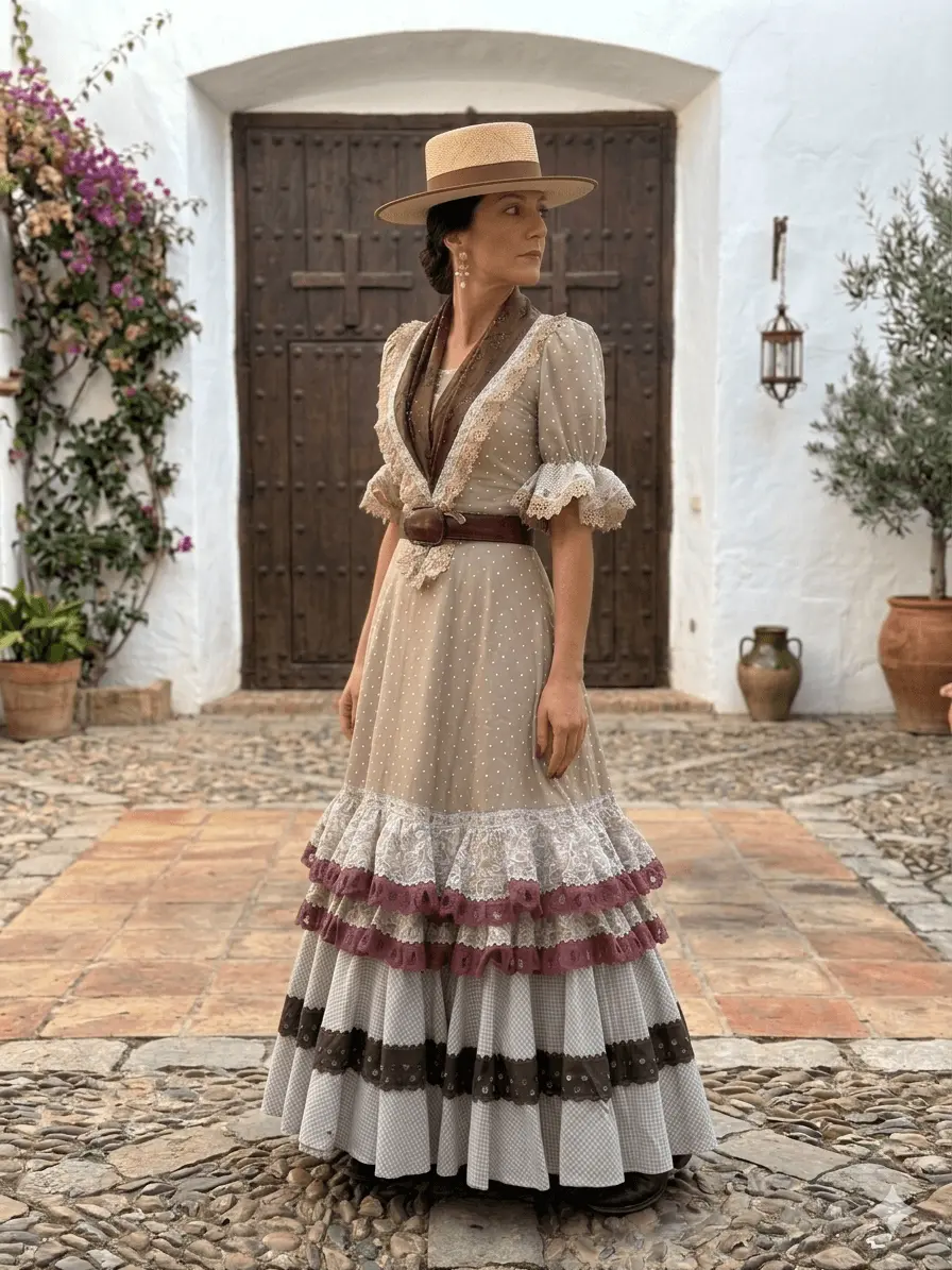 Bata Flamenca Atenea – vista 1 – Isabel Hernández