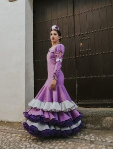 Traje de flamenca niña Ref. Paraiso – vista 1 – Isabel Hernández