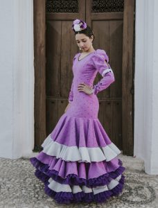 Traje de flamenca niña Ref. Paraiso – vista 2 – Isabel Hernández