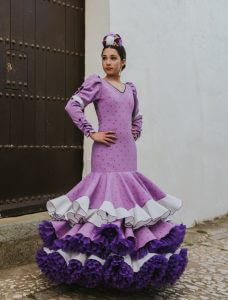 Traje de flamenca niña Ref. Paraiso - Trajes para niñas | Isabel Hernández