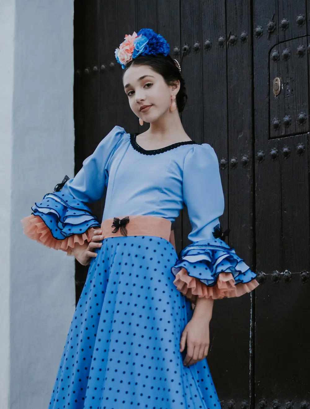 Traje de flamenca niña Ref. INF-23100 – vista 4 – Isabel Hernández