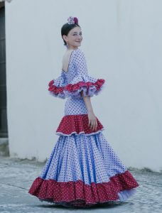 Traje de flamenca niña Ref. INF-23300 - Trajes para niñas | Isabel Hernández