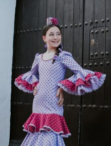 Traje de flamenca niña Ref. INF-23300 – vista 2 – Isabel Hernández