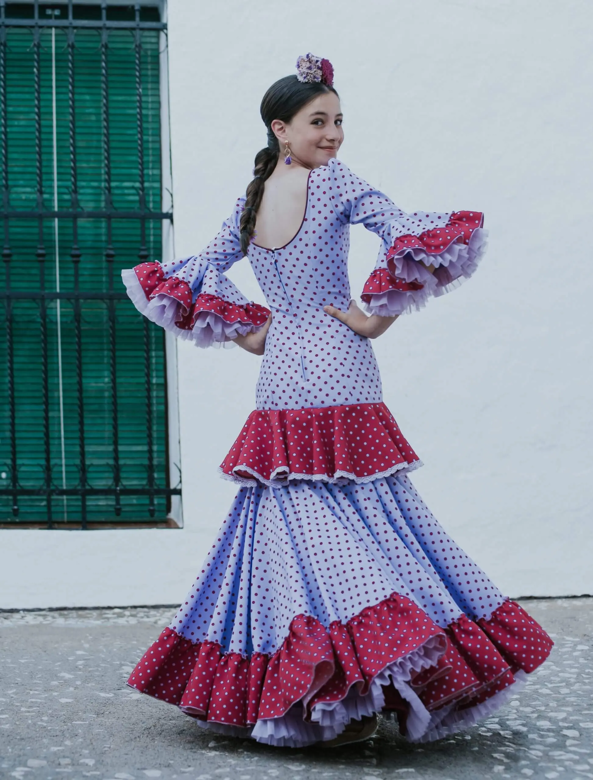 Traje de flamenca niña Ref. INF-23300 – vista 1 – Isabel Hernández