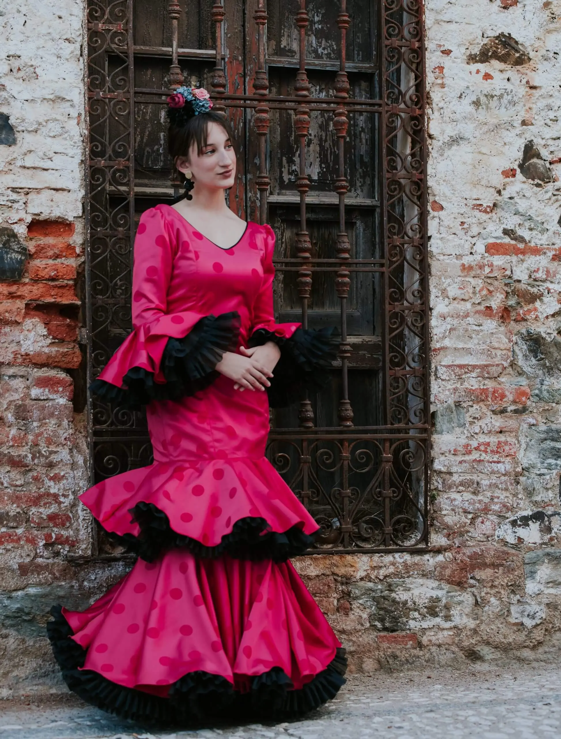 Traje de flamenca niña Ref. INF-23400 – vista 3 – Isabel Hernández