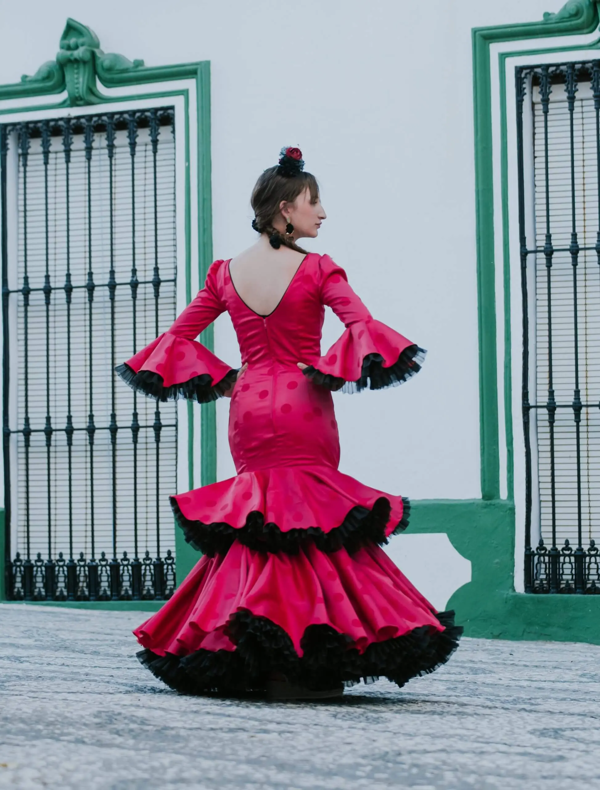 Traje de flamenca niña Ref. INF-23400 – vista 2 – Isabel Hernández
