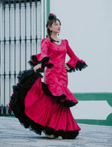 Traje de flamenca niña Ref. INF-23400 – vista 1 – Isabel Hernández