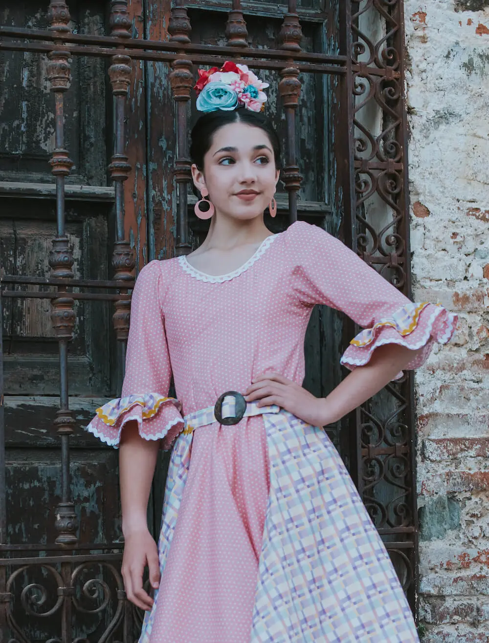 Traje de flamenca niña Ref. INF-23200 – vista 2 – Isabel Hernández