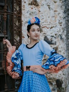 Traje de flamenca niña Ref. INF-23100 – vista 2 – Isabel Hernández