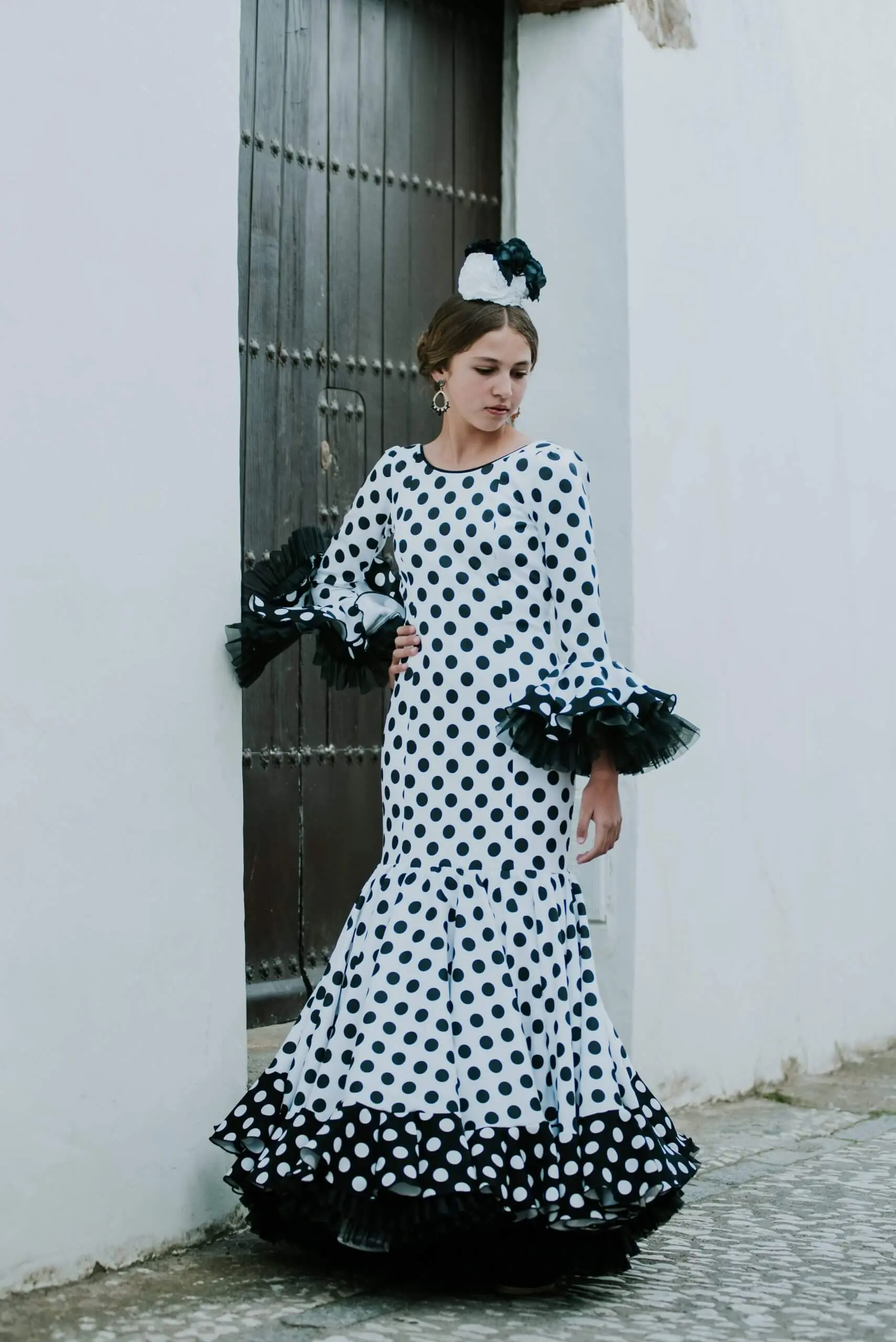 Traje de flamenca niña Ref. INF-23500 – vista 4 – Isabel Hernández