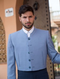 Chaqueta y chaleco Capri Azul - Trajes Camperos Jiménez | Isabel Hernández