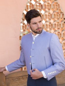Chaqueta y chaleco Fresco azul - Trajes Camperos Jiménez | Isabel Hernández