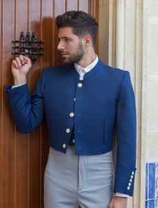 Chaqueta y chaleco Paris Azulón - Trajes Camperos Jiménez | Isabel Hernández