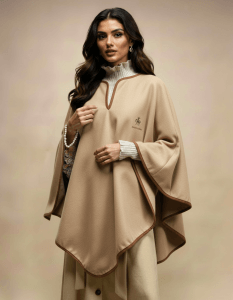 Poncho Campero Beige - Ponchos y mantoletas | Isabel Hernández