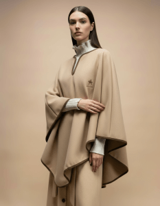Poncho Campero Beige – vista 1 – Isabel Hernández